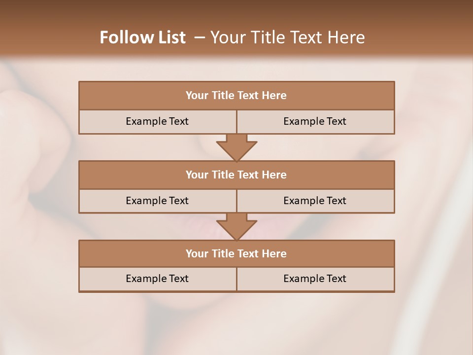 Woman Young Adult Closeup PowerPoint Template