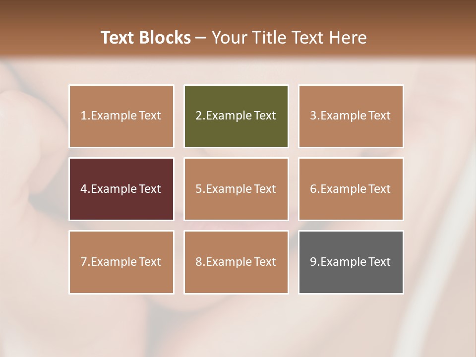 Woman Young Adult Closeup PowerPoint Template