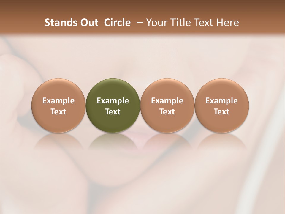 Woman Young Adult Closeup PowerPoint Template