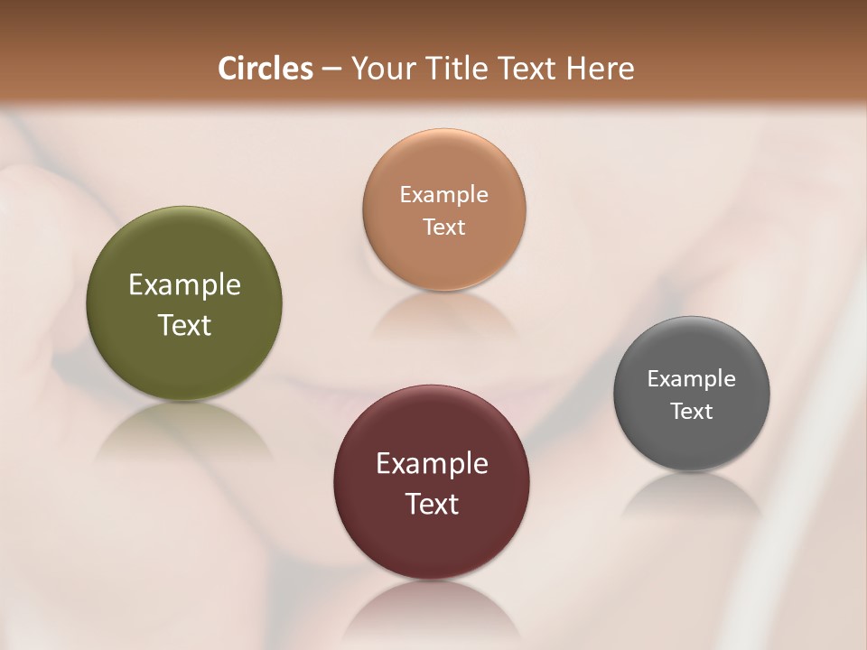 Woman Young Adult Closeup PowerPoint Template