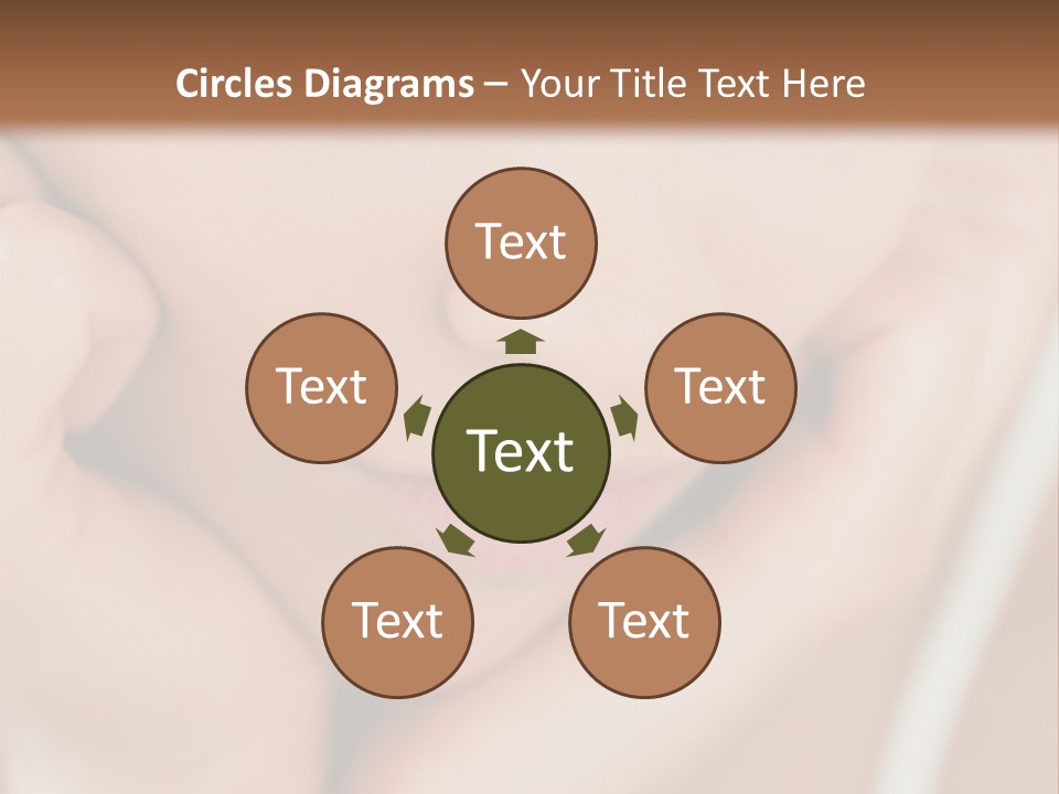 Woman Young Adult Closeup PowerPoint Template