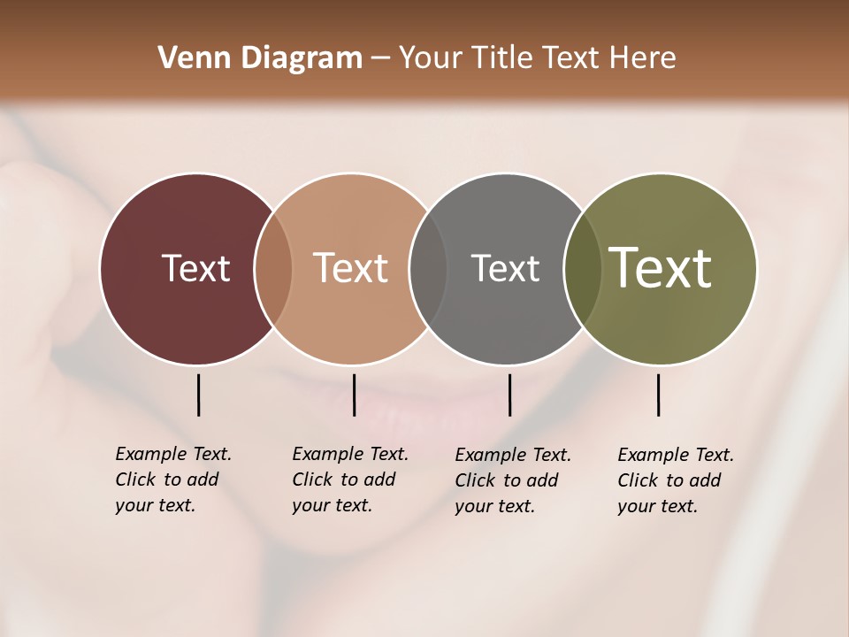 Woman Young Adult Closeup PowerPoint Template