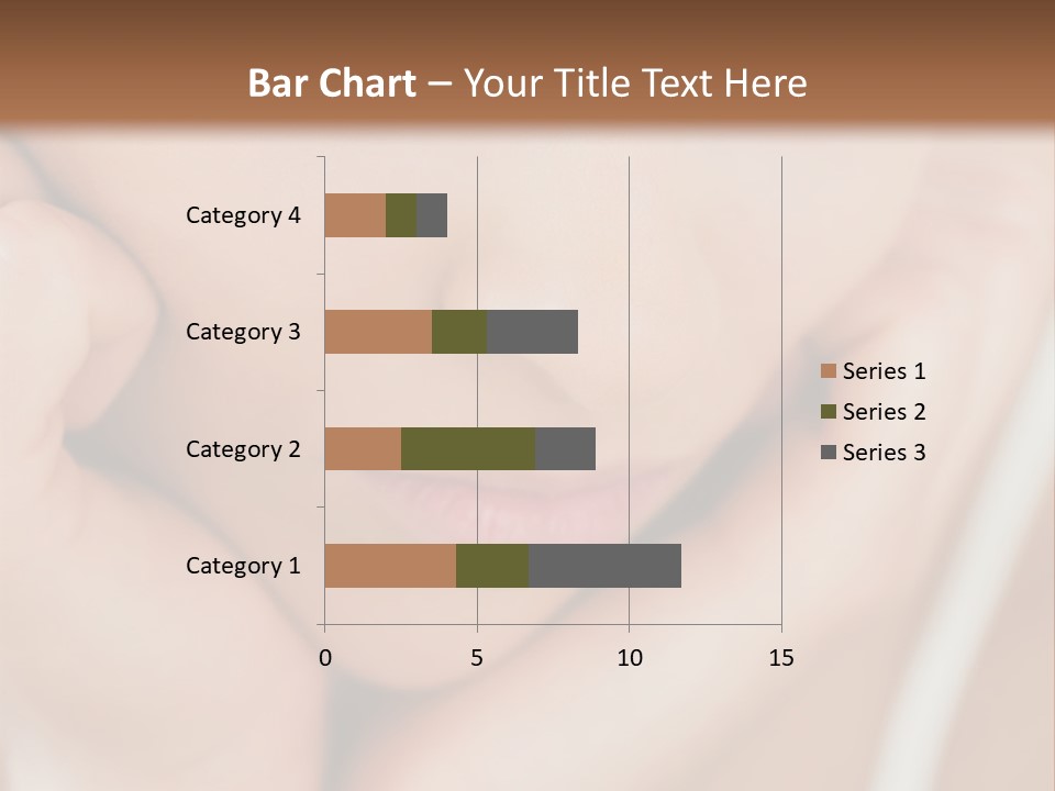 Woman Young Adult Closeup PowerPoint Template