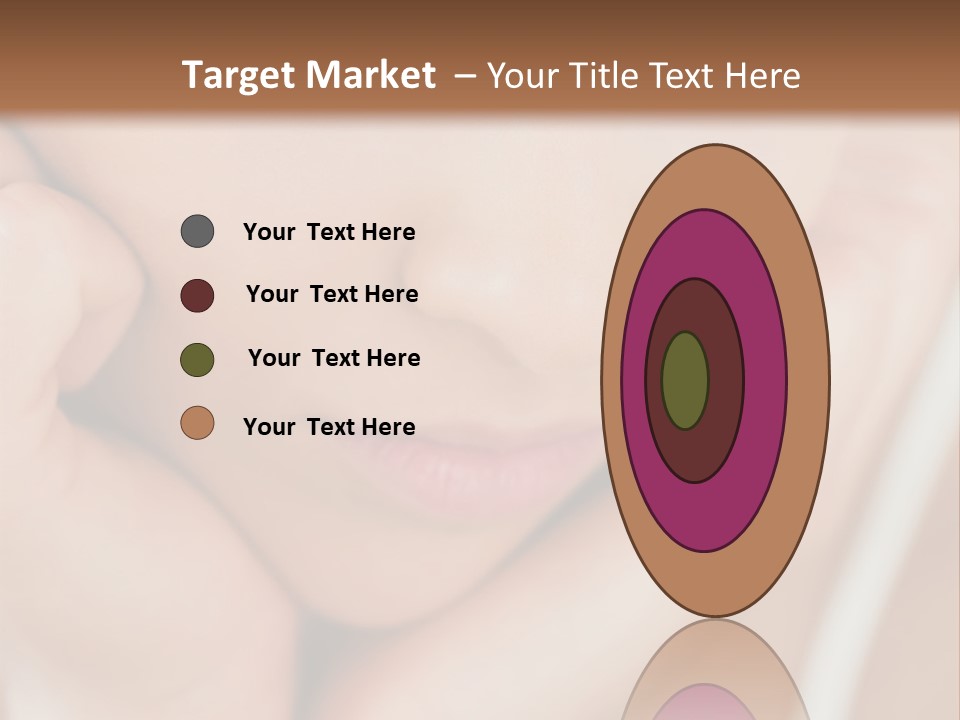 Woman Young Adult Closeup PowerPoint Template