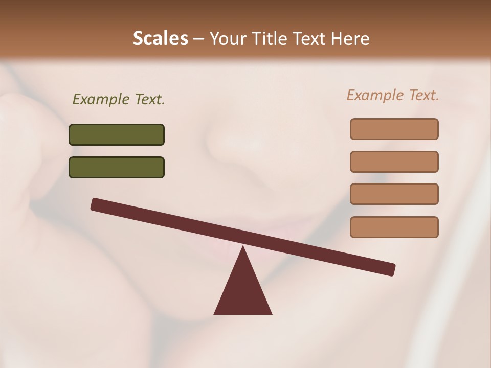 Woman Young Adult Closeup PowerPoint Template