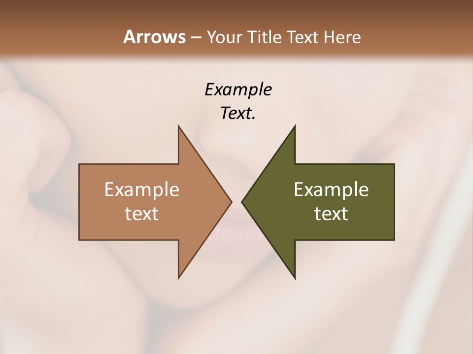 Woman Young Adult Closeup PowerPoint Template