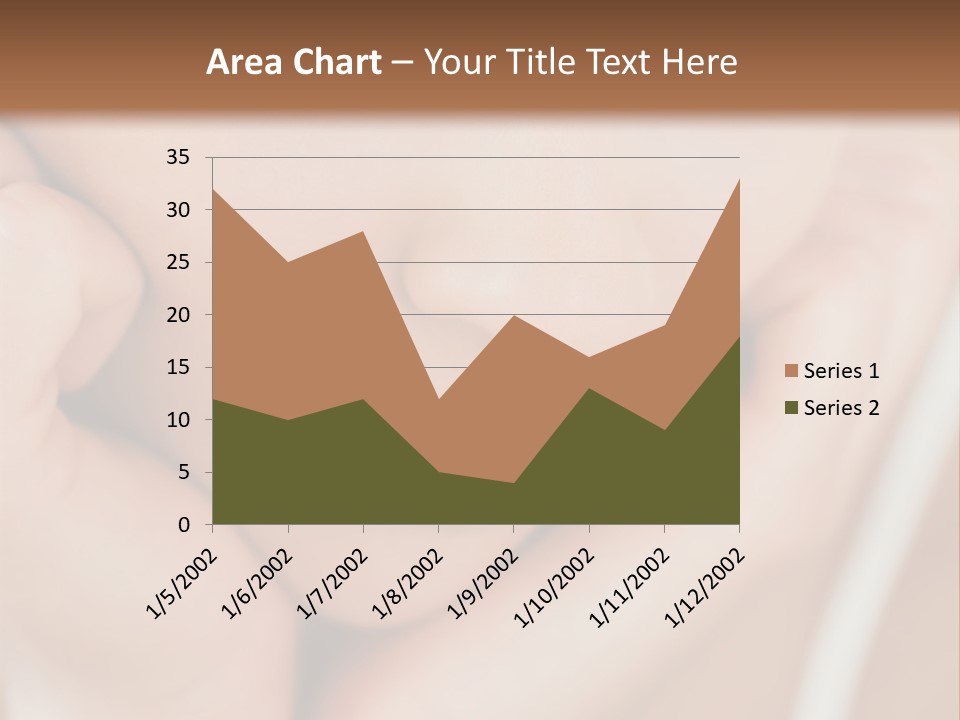 Woman Young Adult Closeup PowerPoint Template