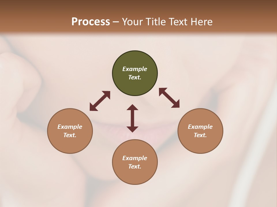 Woman Young Adult Closeup PowerPoint Template