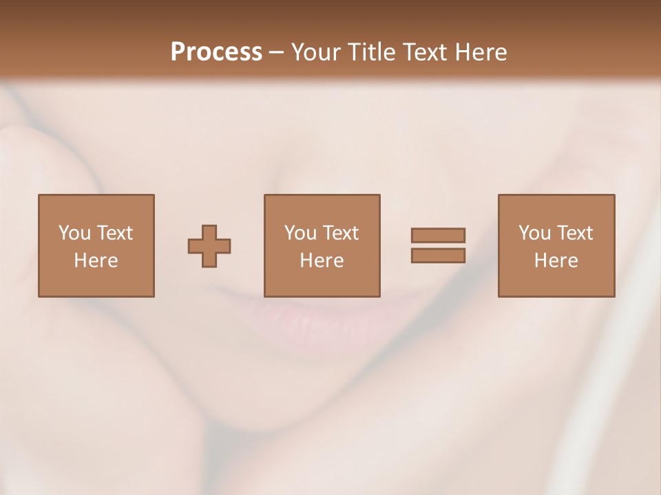 Woman Young Adult Closeup PowerPoint Template