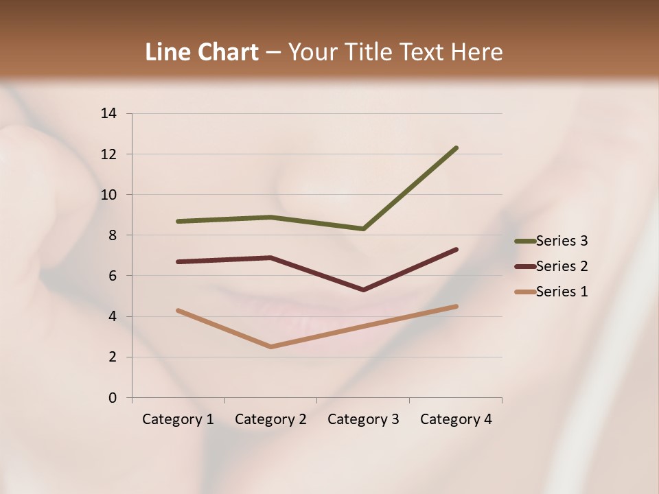 Woman Young Adult Closeup PowerPoint Template