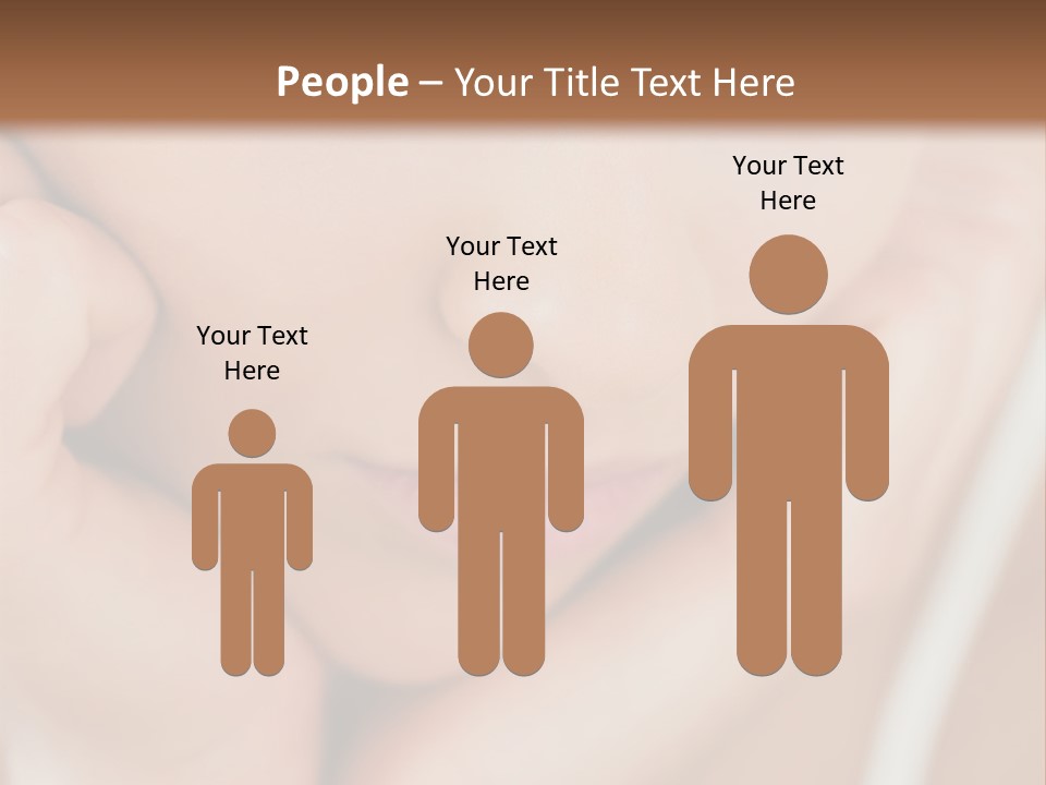 Woman Young Adult Closeup PowerPoint Template