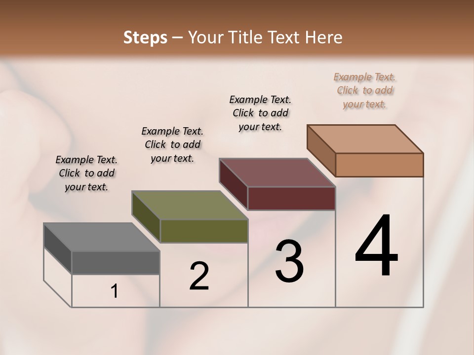 Woman Young Adult Closeup PowerPoint Template