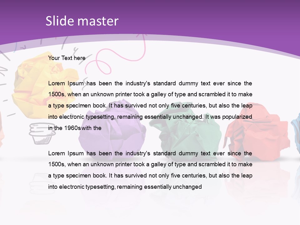 Yellow Symbol Creativity PowerPoint Template