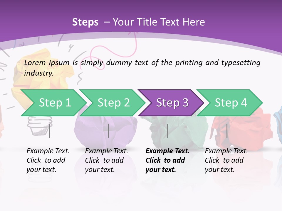 Yellow Symbol Creativity PowerPoint Template