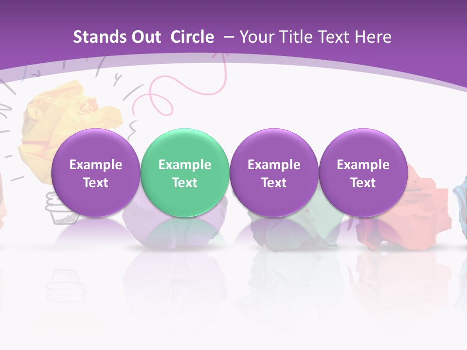 Yellow Symbol Creativity PowerPoint Template