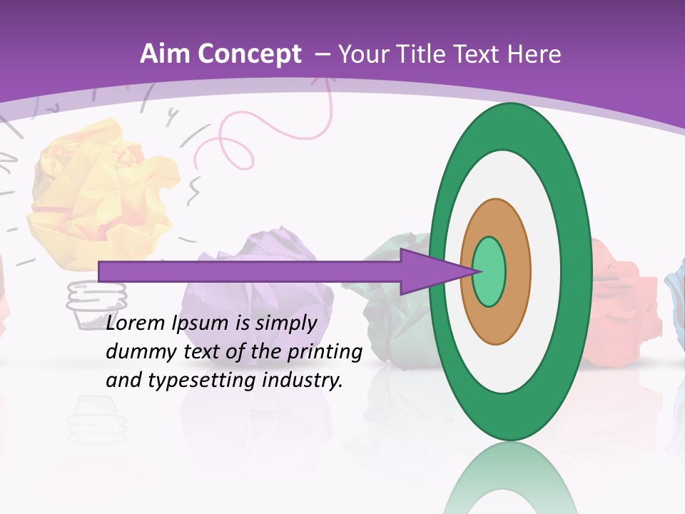 Yellow Symbol Creativity PowerPoint Template