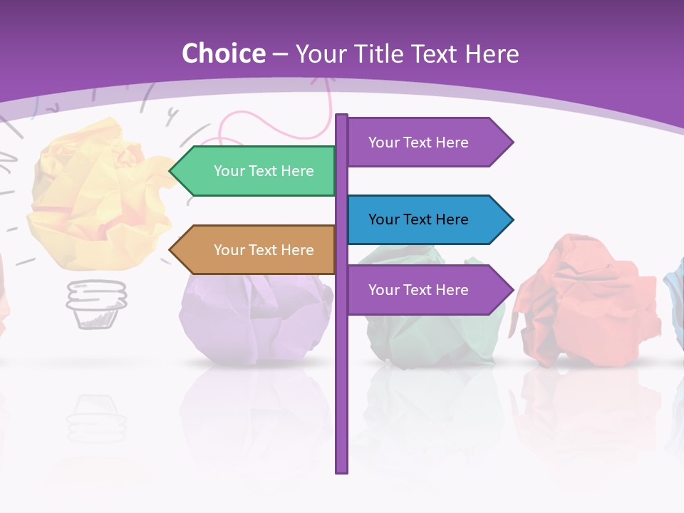 Yellow Symbol Creativity PowerPoint Template