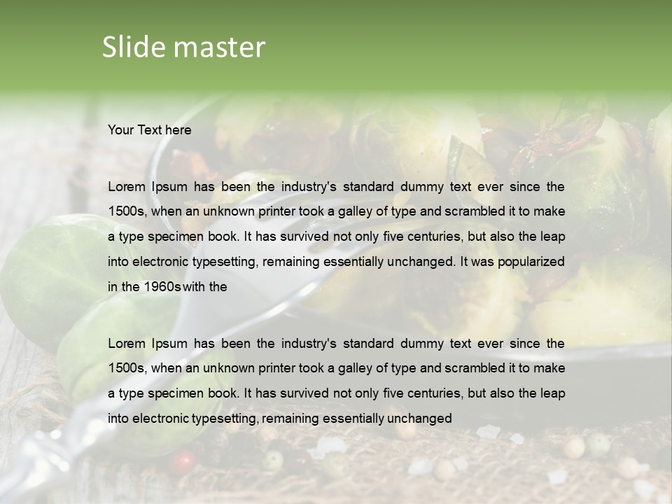 Vitamin Fresh Closeup PowerPoint Template