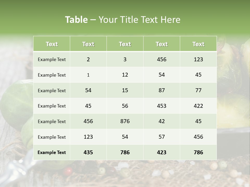 Vitamin Fresh Closeup PowerPoint Template
