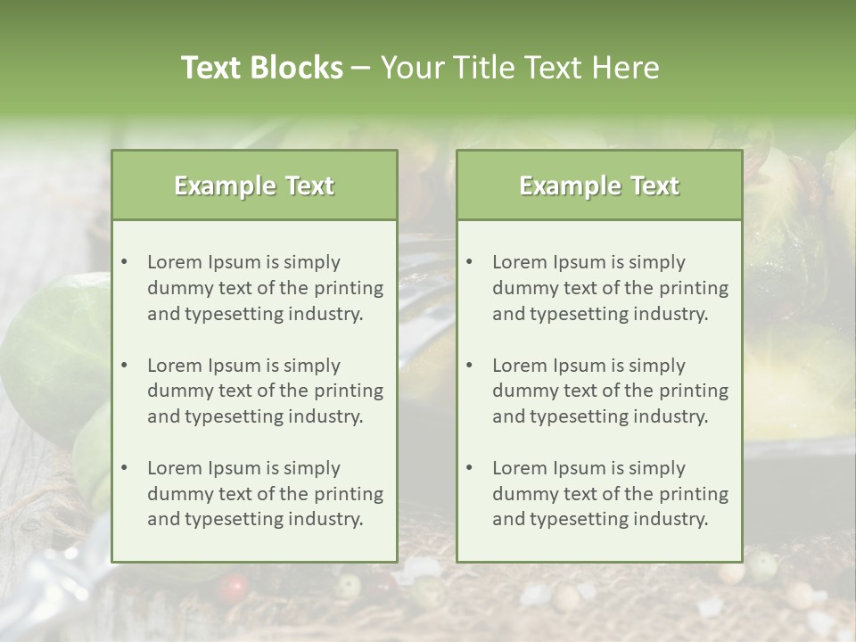 Vitamin Fresh Closeup PowerPoint Template