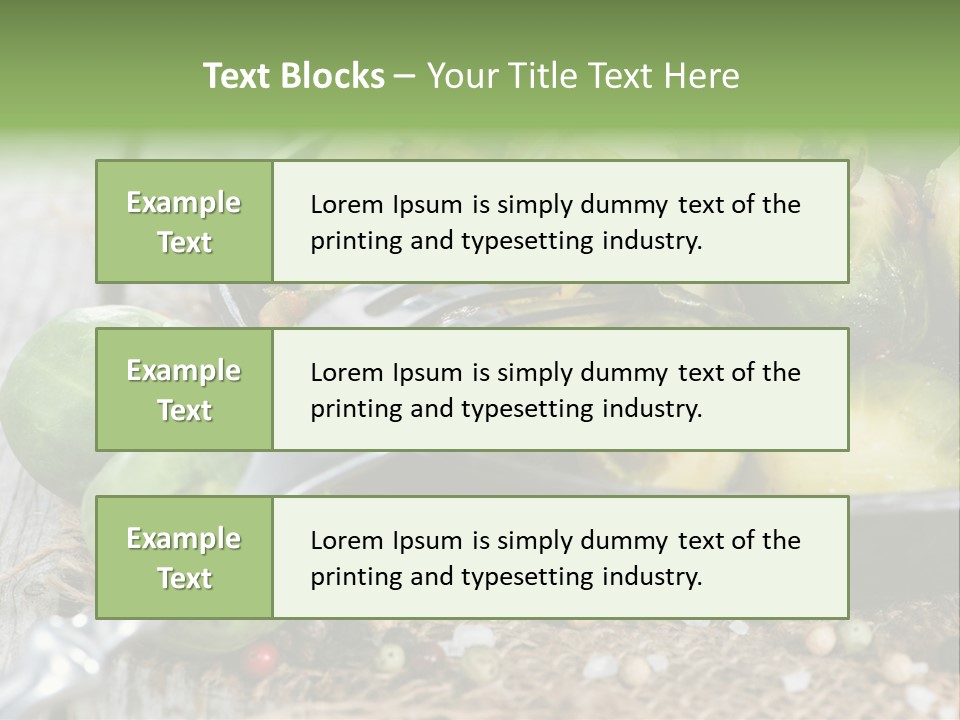 Vitamin Fresh Closeup PowerPoint Template