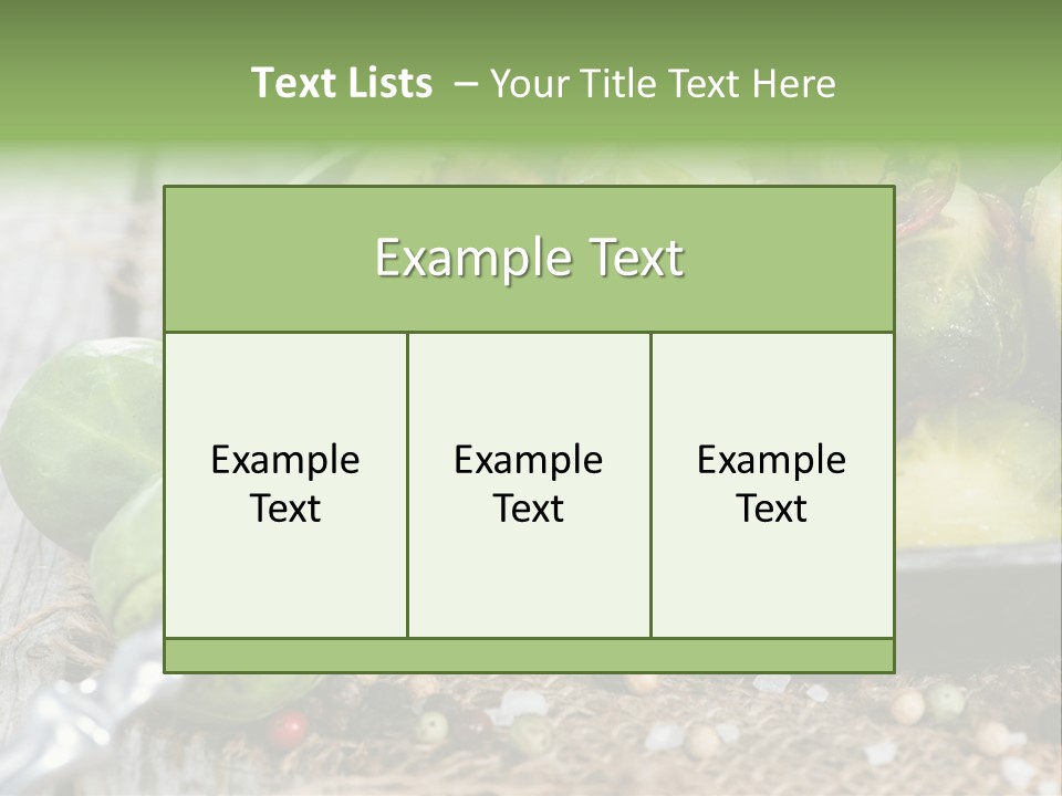 Vitamin Fresh Closeup PowerPoint Template
