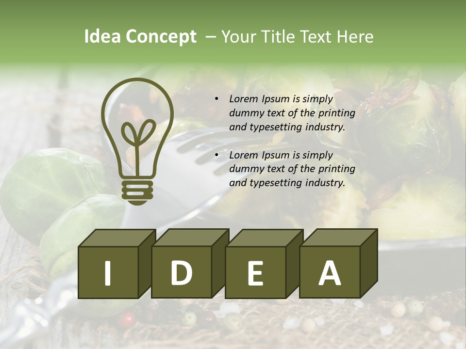 Vitamin Fresh Closeup PowerPoint Template