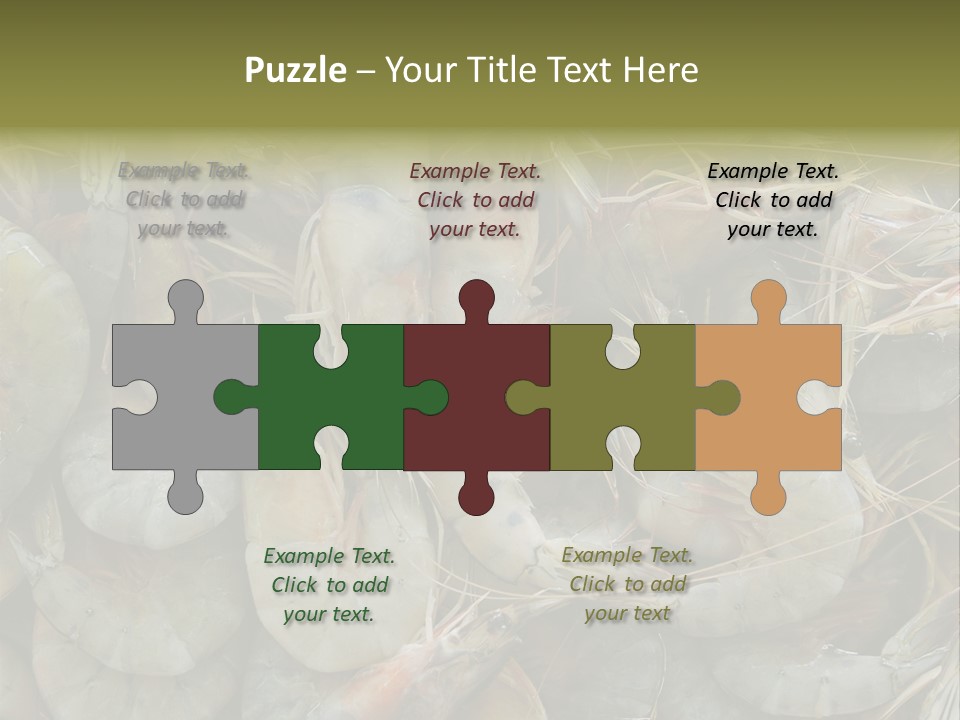 Shellfish Animals Raw PowerPoint Template