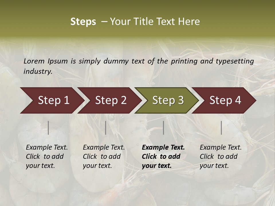 Shellfish Animals Raw PowerPoint Template