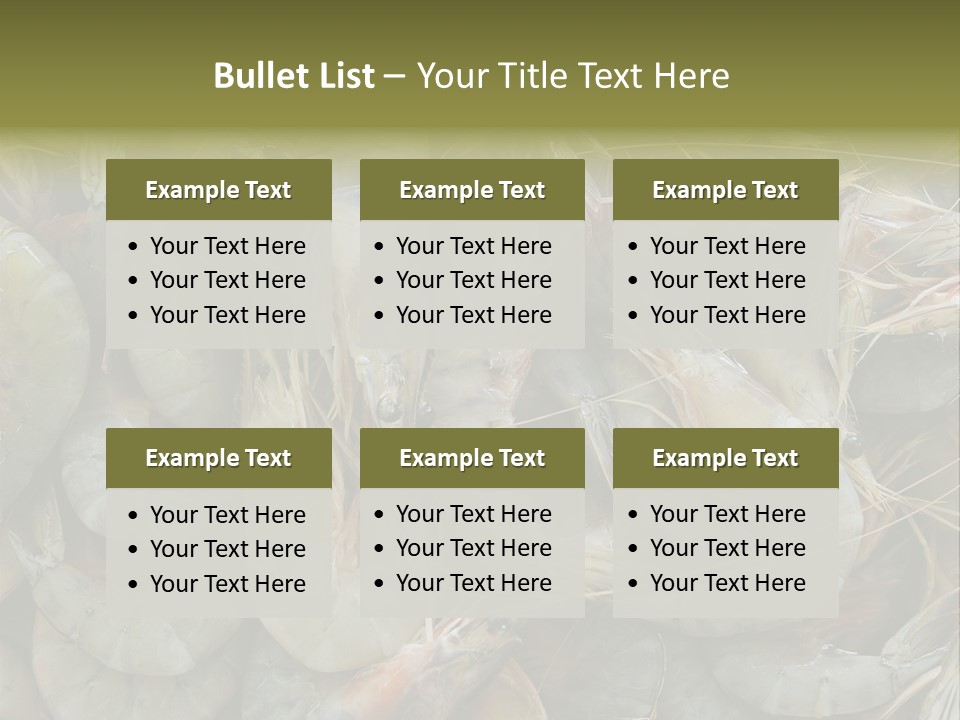 Shellfish Animals Raw PowerPoint Template