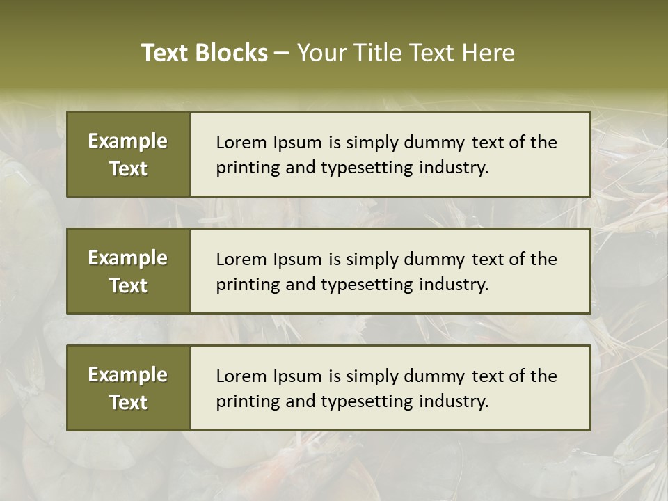 Shellfish Animals Raw PowerPoint Template