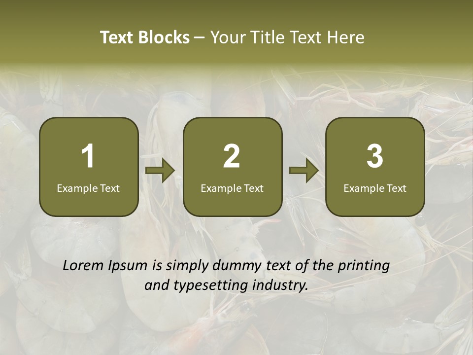 Shellfish Animals Raw PowerPoint Template