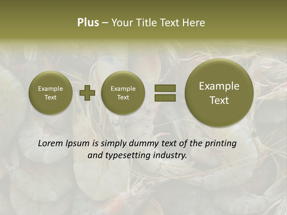 Shellfish Animals Raw PowerPoint Template