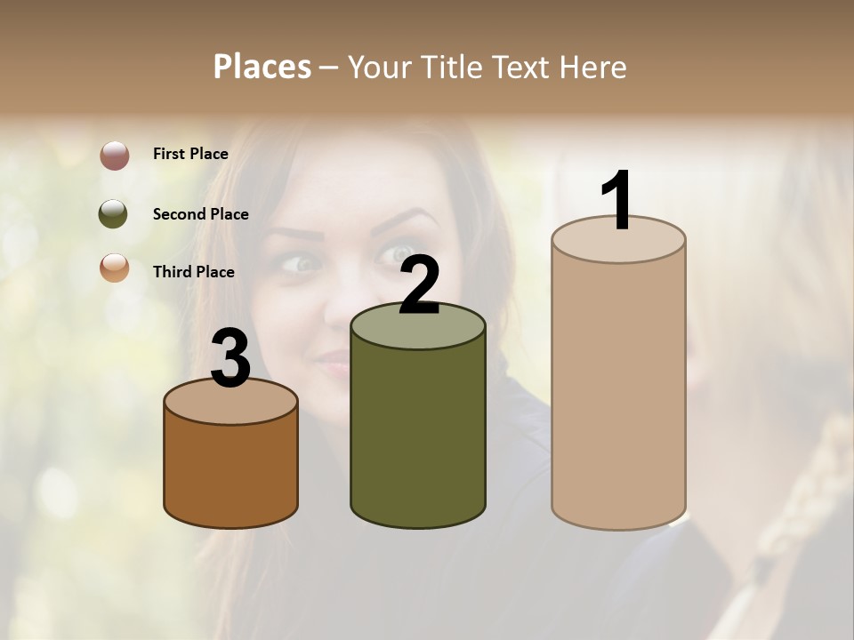 Young Joyful Pretty PowerPoint Template