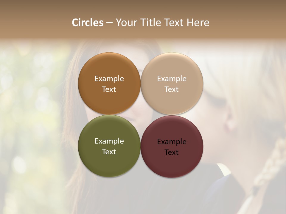 Young Joyful Pretty PowerPoint Template