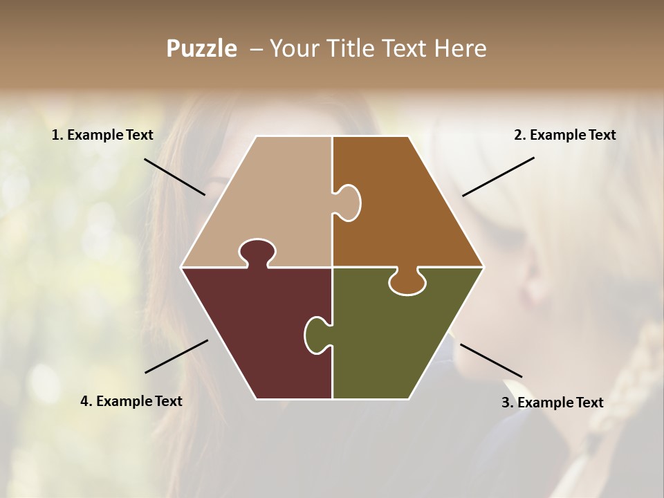 Young Joyful Pretty PowerPoint Template