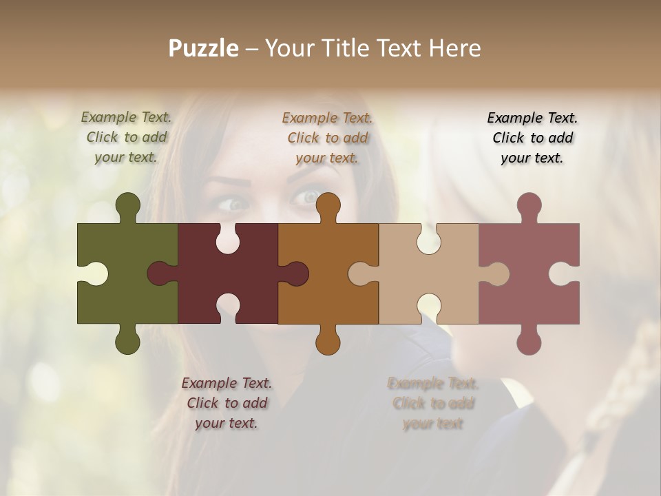 Young Joyful Pretty PowerPoint Template