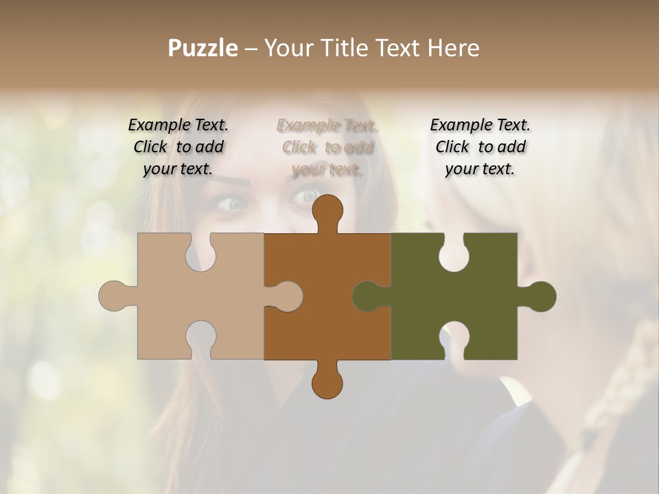 Young Joyful Pretty PowerPoint Template