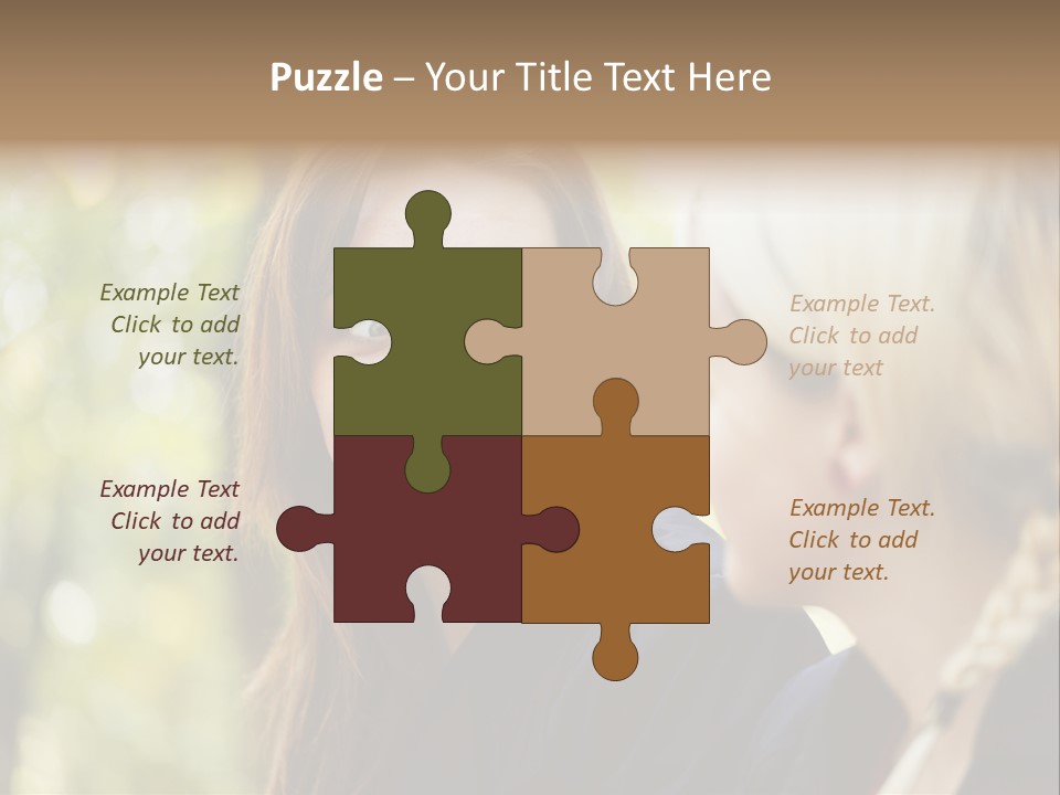 Young Joyful Pretty PowerPoint Template