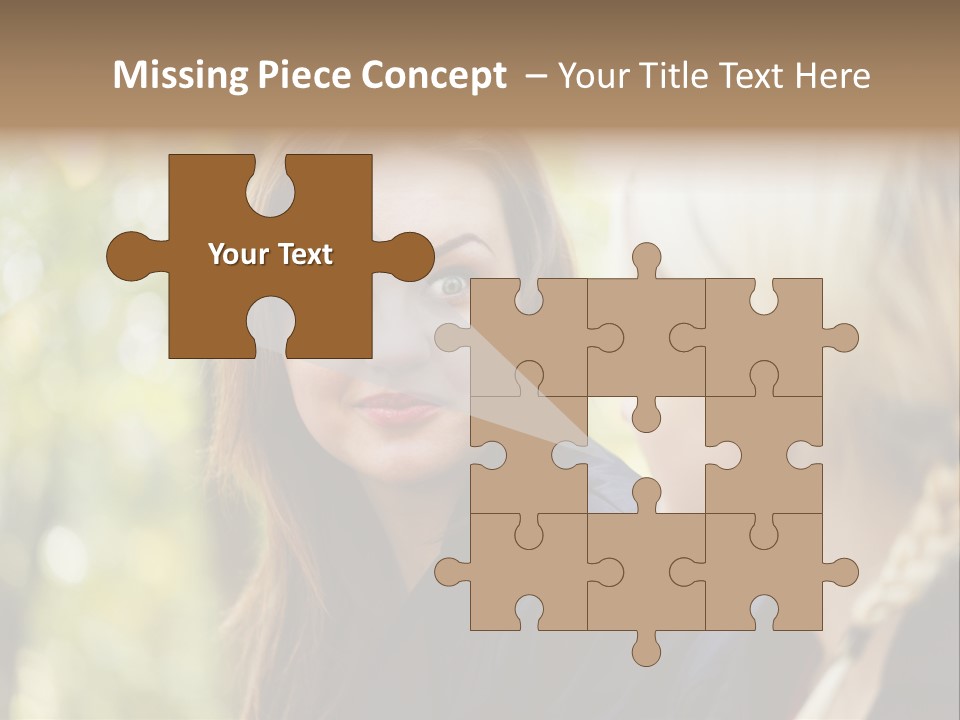 Young Joyful Pretty PowerPoint Template