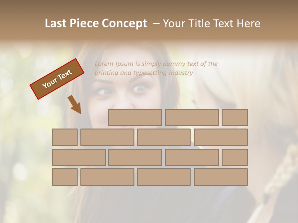 Young Joyful Pretty PowerPoint Template