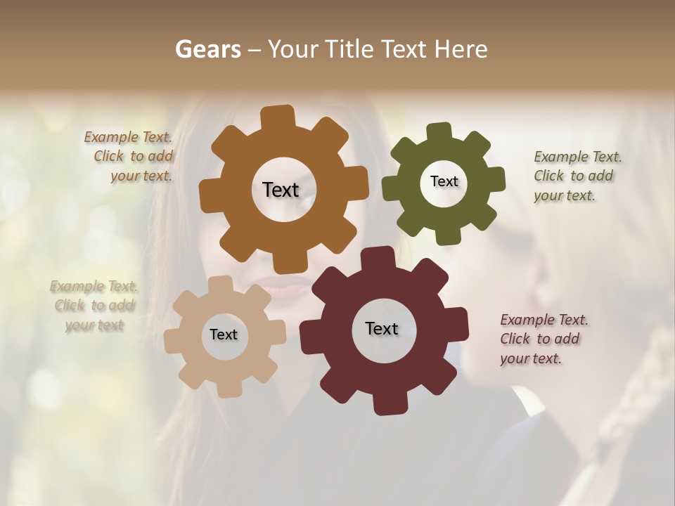 Young Joyful Pretty PowerPoint Template