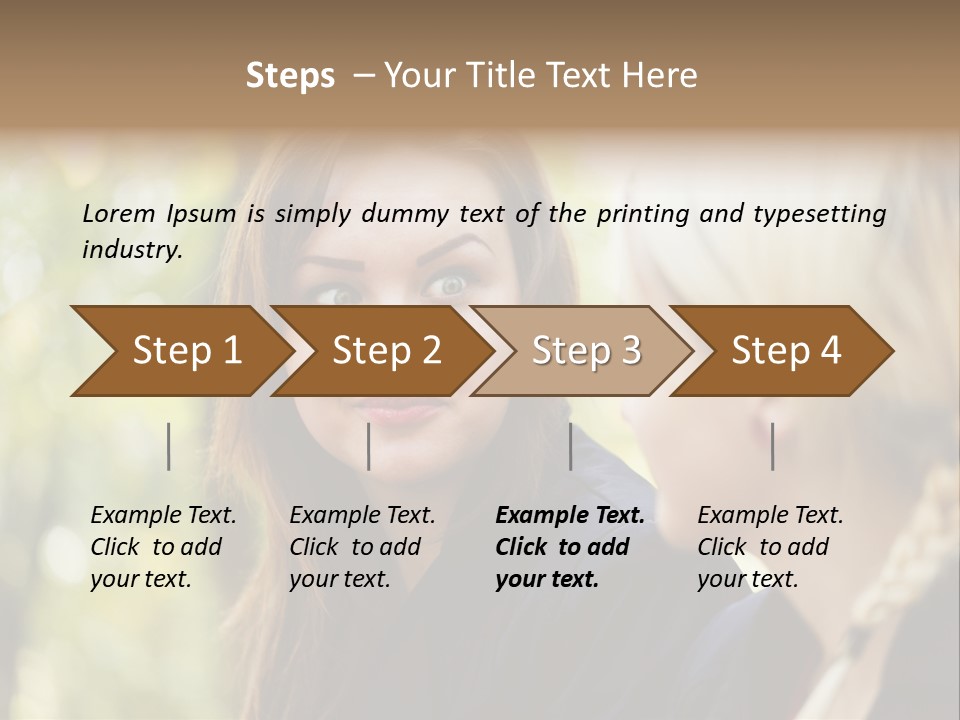 Young Joyful Pretty PowerPoint Template