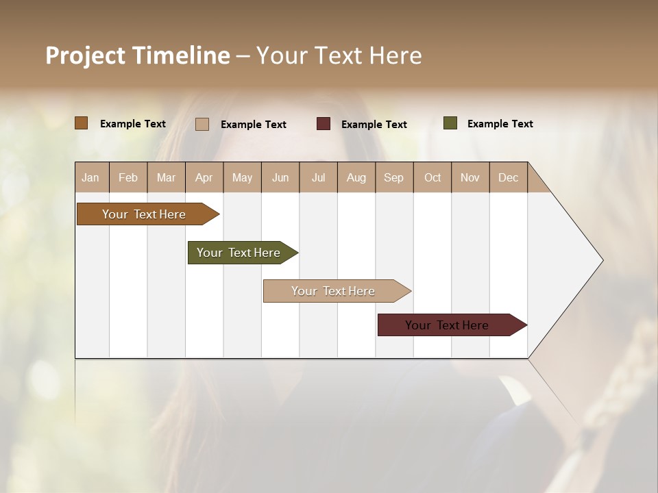 Young Joyful Pretty PowerPoint Template