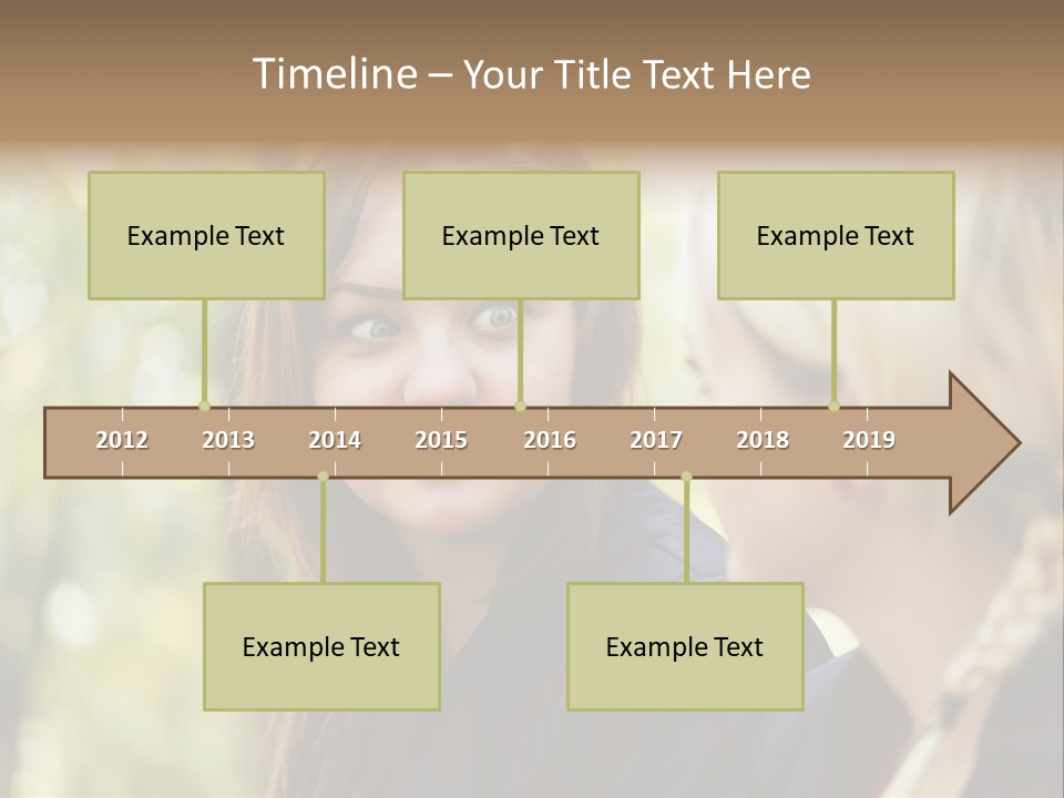 Young Joyful Pretty PowerPoint Template