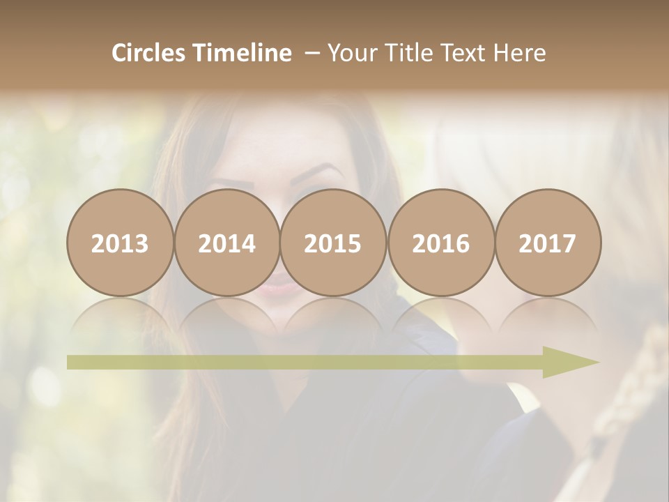 Young Joyful Pretty PowerPoint Template