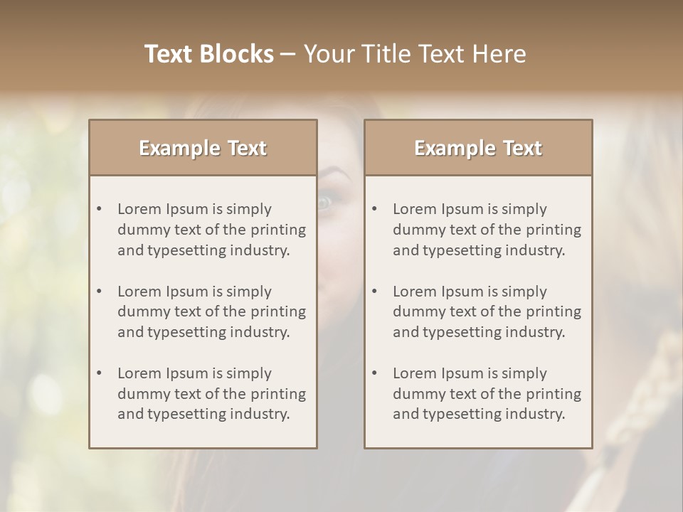 Young Joyful Pretty PowerPoint Template