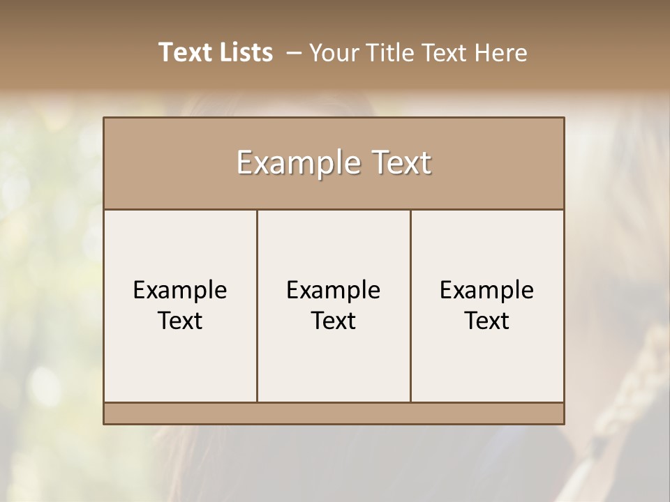 Young Joyful Pretty PowerPoint Template