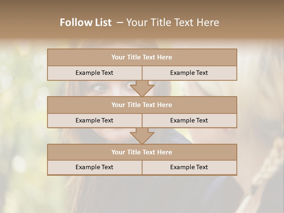 Young Joyful Pretty PowerPoint Template