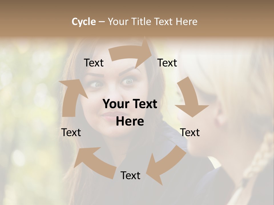 Young Joyful Pretty PowerPoint Template